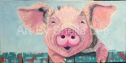 Pig Painting SOLD
