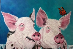 Farm Animals - Pig painting