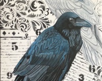 The Mysterious White Raven Print